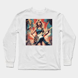 Taylor Swift vintage dnd style art Long Sleeve T-Shirt